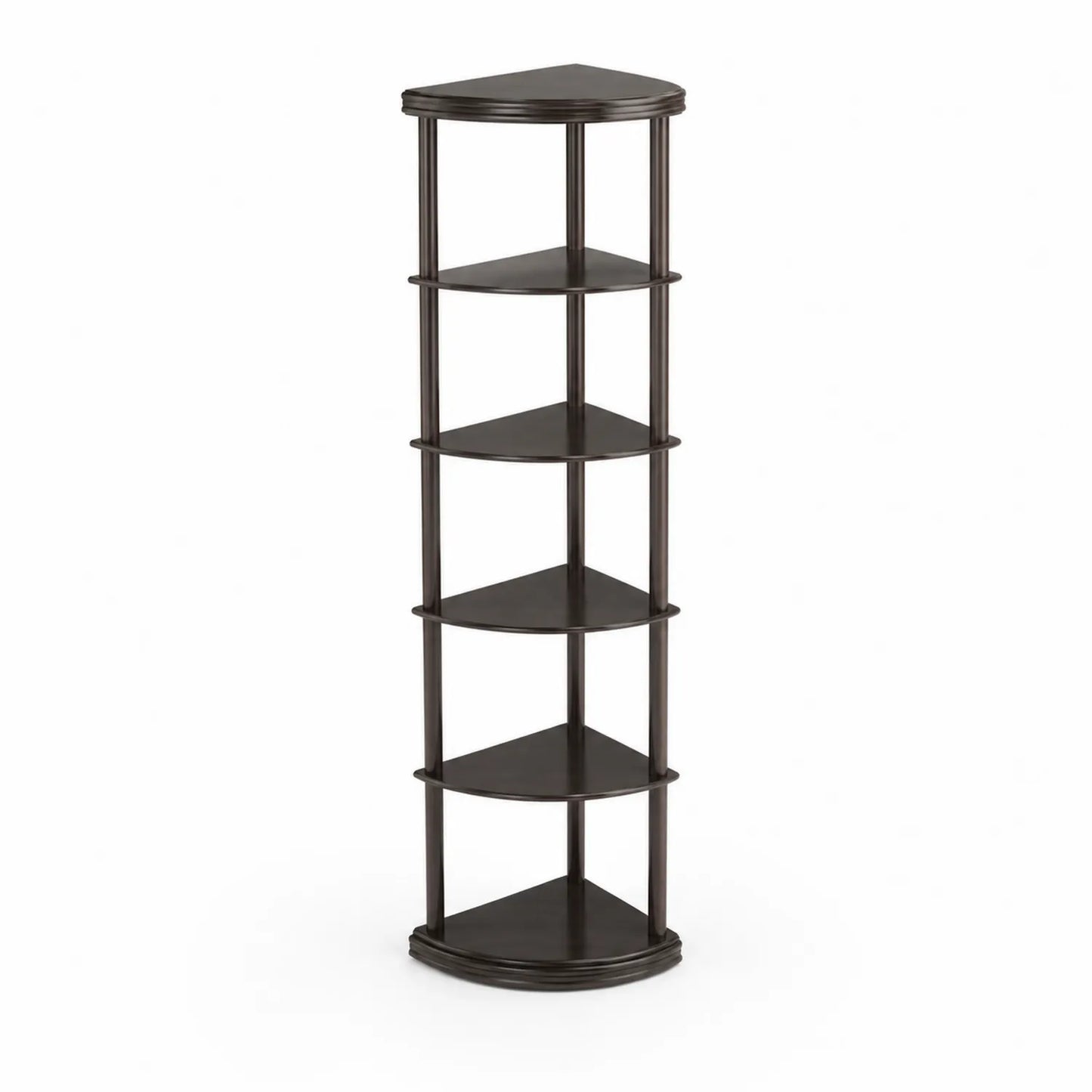 Étagère d'angle en bois massif 5 niveaux hauteur 180 cm