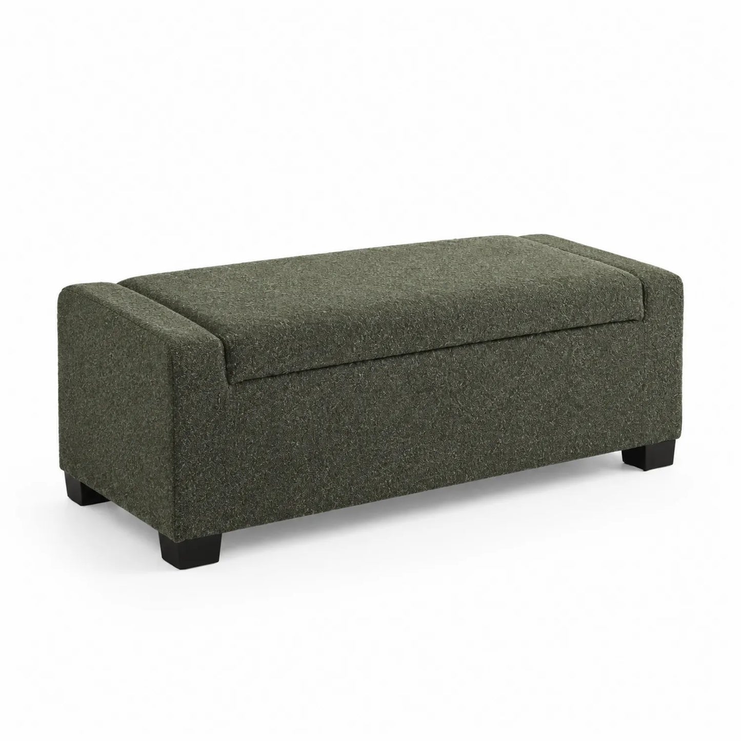 Banc en tissu avec rangement 120x40x45 cm