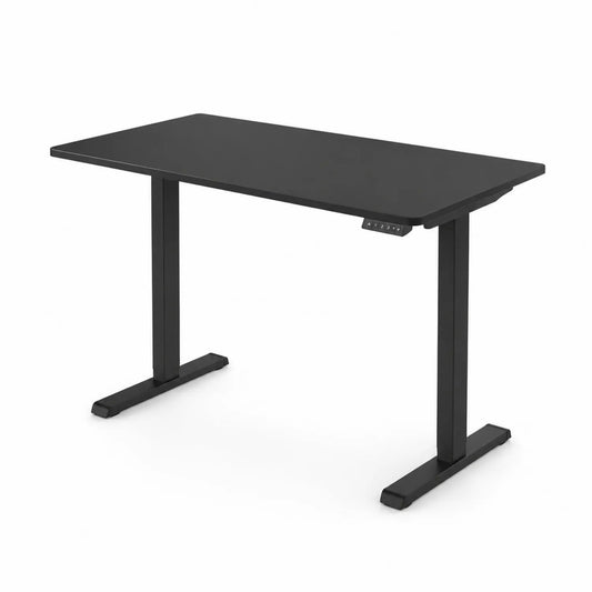 Bureau réglable en hauteur électrique noir métal