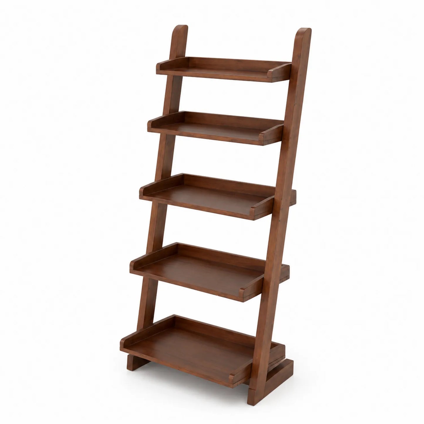 Étagère en Bois de Noyer 5 Niveaux