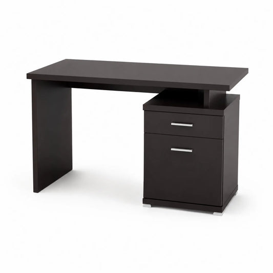 Bureau en bois avec tiroirs 140x60x75 cm